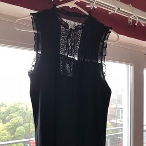 Black lace blouse